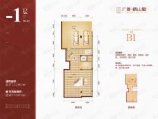 广源栖山府联排B1户型户型图