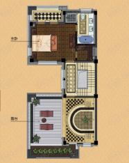 卧龙原墅A户型 别墅3层户型图