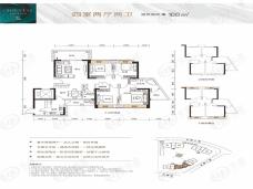 东方凤雅名苑166㎡户型户型图