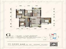 桂林国韵村G户型户型图