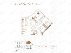 南沙建滔广场3室2厅2卫户型图