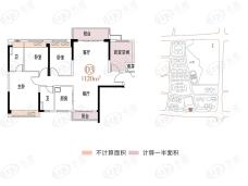 碧桂园岭南盛世3座T403户型户型图