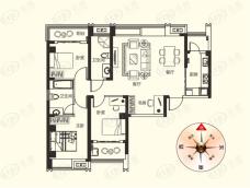 纽宾凯汉City都会中心汀澜公馆H1户型户型图