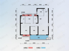 常德碧桂园Ⅲ•剑桥郡3室2厅2卫户型图