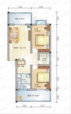 万福安居小区48\\51楼栋C户型户型图