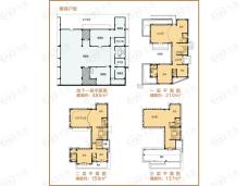 蓝泰商墅4室3厅3卫户型图