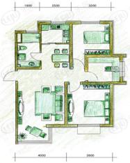 泰盈七里香堤四期户型图