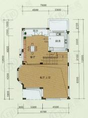 绿城西子·郁金香岸房型: 双联别墅;  面积段: 245 －252 平方米;户型图
