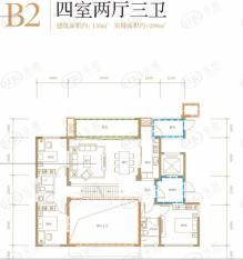 雍锦阁B2户型户型图