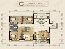 荷兰风情•熙园4室2厅2卫户型图