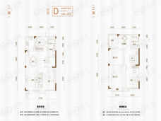 华远碧桂园海蓝城4室2厅2卫户型图