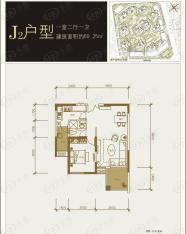 上海东韵1室2厅1卫户型图