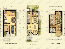 亿达云山墅C户型户型图