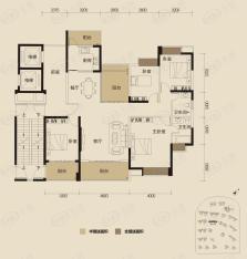 中锴华章4室2厅2卫户型图