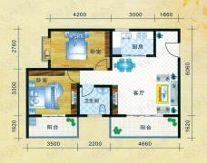 时代香耕苑18栋B户型户型图