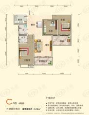 伟业·新都华府C户型4号栋户型图