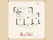 苏宁威尼斯水城2室2厅1卫户型图