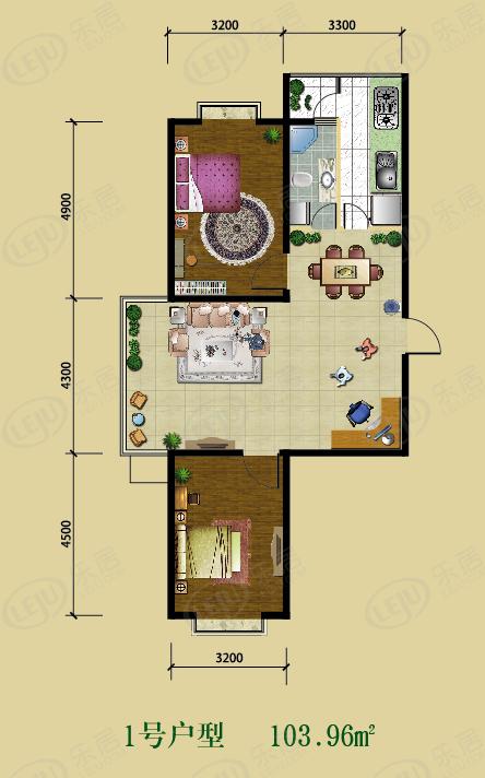 圣泰雅园户型图解密 户型面积60.91~140.59㎡ 起价约4780元/㎡