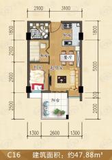 富丽居C16户型图