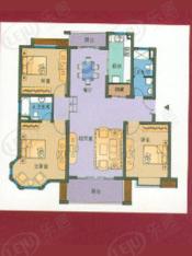 虹桥东苑东块房型: 三房;  面积段: 143 －157 平方米;户型图