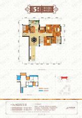 西建冠城世家6室2厅2卫户型图