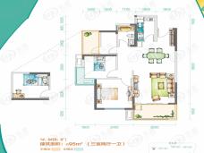 中建悦和城3室2厅1卫户型图