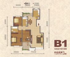 湘银纳帕溪谷3室2厅2卫户型图