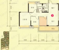 御龙湾3室2厅1卫户型图