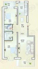 北岸明珠2室1厅2卫户型图