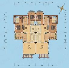 珠光流溪御景3室2厅3卫户型图