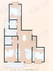 曲阳名邸房型: 三房;  面积段: 130 －147 平方米;
户型图
