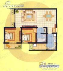 学府首座2室2厅1卫户型图