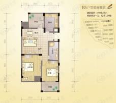 冠达豪景东苑2室2厅1卫户型图