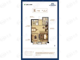 仁洲观海E户型户型图