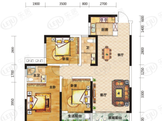 合一·学仕里A2/B2/D2户型图