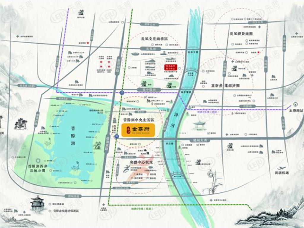 太原市晋源区泰禾金尊府价格确定 户型面积42~220㎡