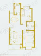 月夏香樟林房型: 二房;  面积段: 90 －90 平方米;户型图