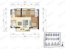 时代南湾4室2厅2卫户型图