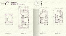 鹏润城墅C户型六室两厅四卫套内面积294平米户型图