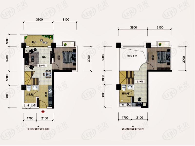 桂海东盟商贸中心户型一览 户型面积101.76~129.61㎡ 均价约6100元/㎡