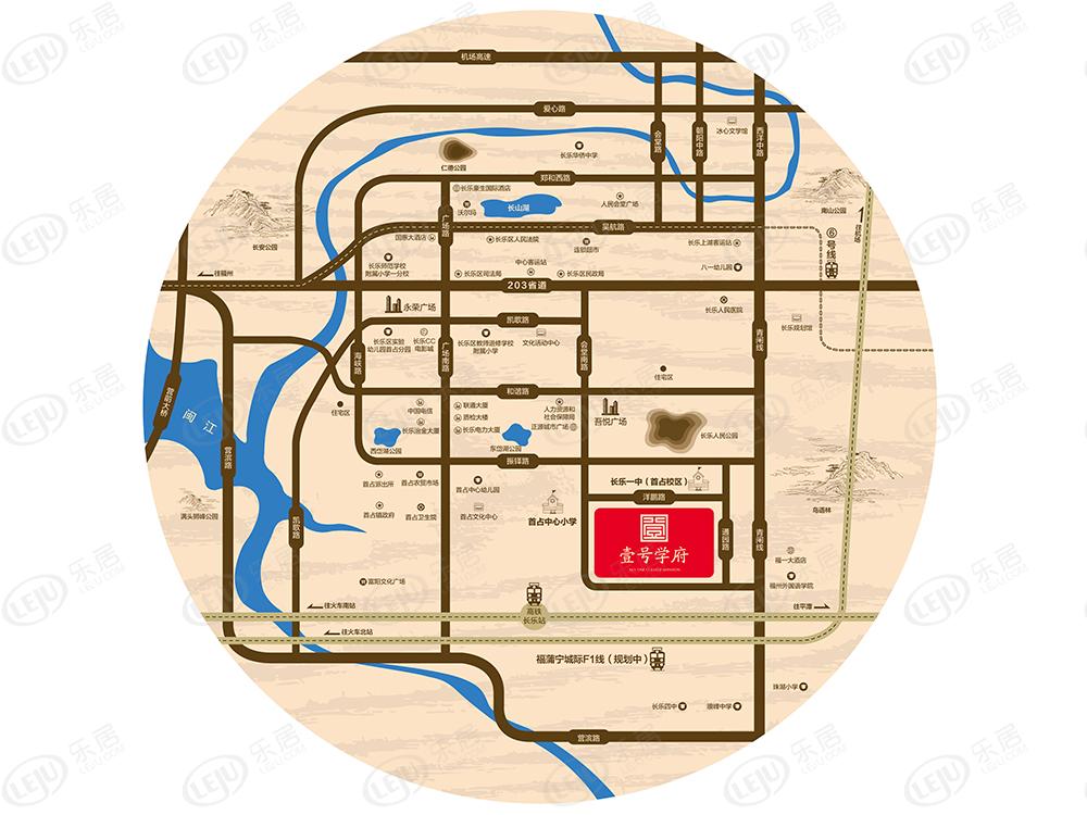 长乐福州壹号学府最新报价新鲜出炉，约20133元/㎡起，户型建面约68~105㎡