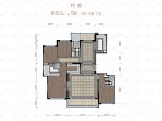 中国铁建·西派宸樾4室2厅3卫户型图