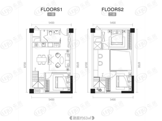 卓伯根·190063平公寓户型图