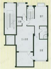 和润佳园跃层上层户型图