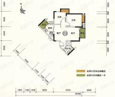 中海锦城3街8、9栋03单元户型图