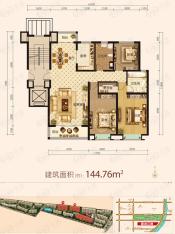 碧龙江畔3室2厅2卫户型图