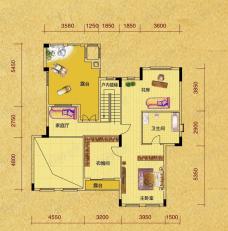 中建芙蓉和苑E-5户型（上） 4室3厅3卫户型图