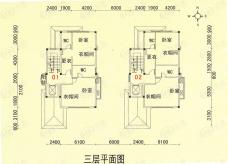 碧桂园山水桃园2室2卫户型图