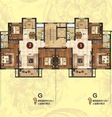 郡望府3室2厅2卫户型图