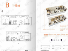 三迪教育中心B户型 loft户型图